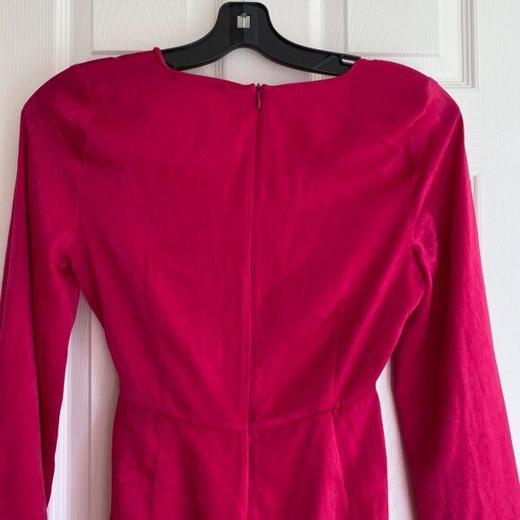 ZARA Wrap Style long sleeve size Med Hot Pink - Picture 7 of 7